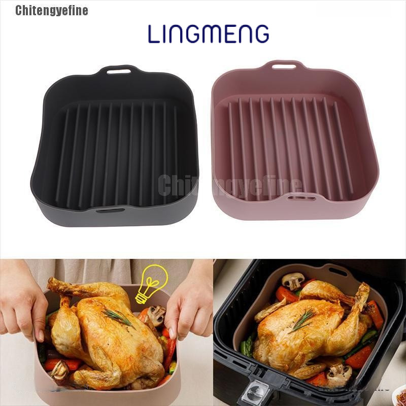 Khay silicon chiên không dầu LINGMENGMultipurpose