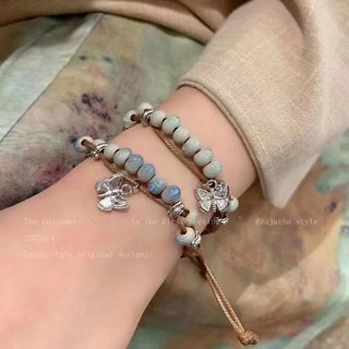 Retro Phong Cách Dân Tộc Bện Bướm Vòng Tay Nữ 2024 Phong Cách Mới Phong Cách Quốc Gia Yếu Tố Phong Cách Trung Hoa Đính Hạt Vòng Tay Bán Buôn 20032