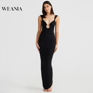 Đầm hở lưng cổ chữ V gợi cảm dành cho nữ WEANIA
