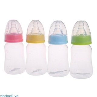 Vipdeal1 Bình sữa cho trẻ sơ sinh Bình sữa cho trẻ sơ sinh 120ml PP Chai sữa có nắp
