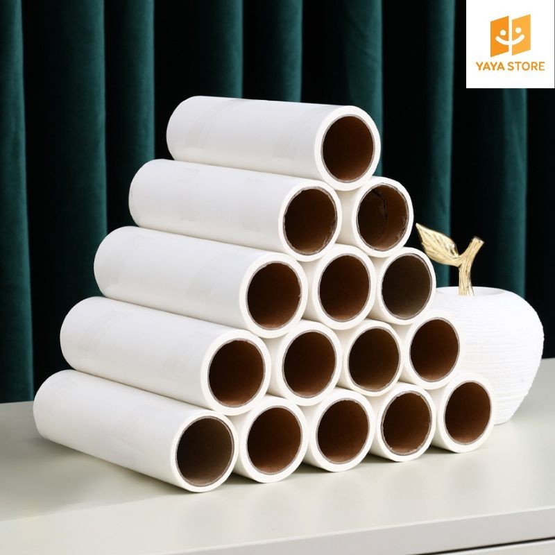 Bộ 10 Cuộn Lõi Thay Cây Lăn Bụi Làm Sạch Quần Áo, Ga Giường, Sofa, Lông Chó Mèo - Lõi Cây Lăn Bụi 10cm, 16cm