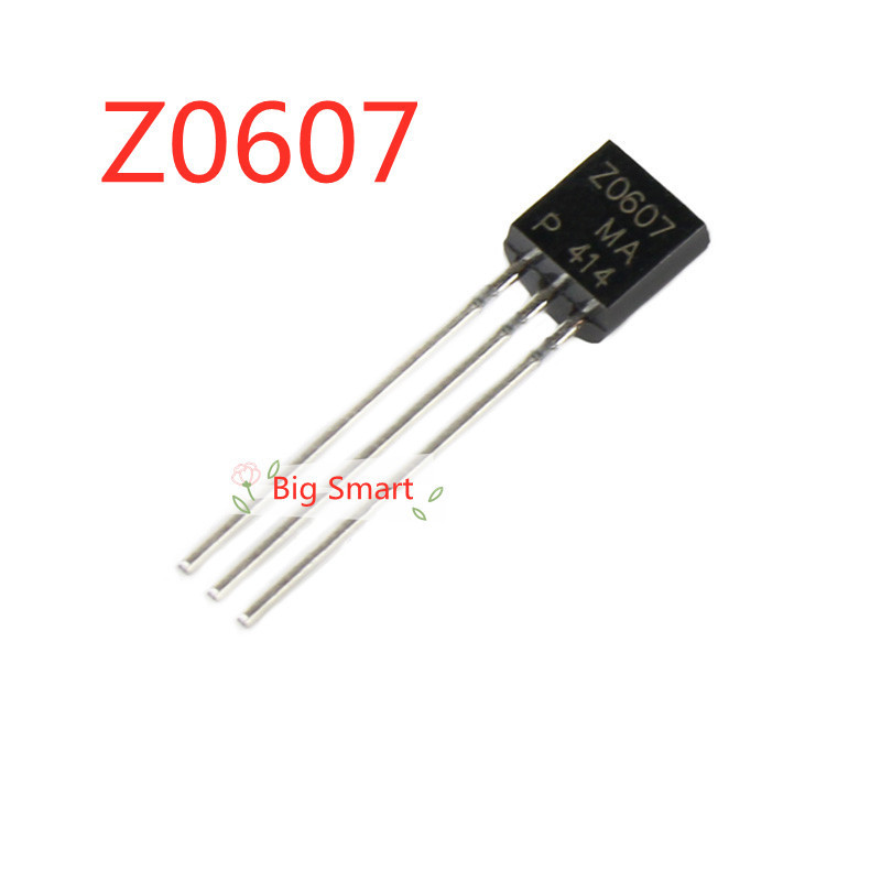 10 chiếc Z0607 TO-92 Z0607MA 0.8A 600V Bóng bán dẫn thyristor hai chiều