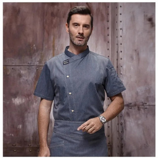 Nam Nữ Nhà Bếp Làm Việc Đồng Phục Người Lớn Unisex Đầu Bếp Áo Khoác Nấu Ăn Khách Sạn Nhà Hàng Căng Tin Bánh Shop Cafe Áo Sơ Mi Nấu Ăn Trang Phục