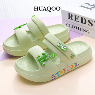 Huaqoo dép nữ dép sandal nữ đế cao Tự nhiên Dễ dàng phối đồ Phóng khoáng Điệu đà FDL2460GPR 26Z240623