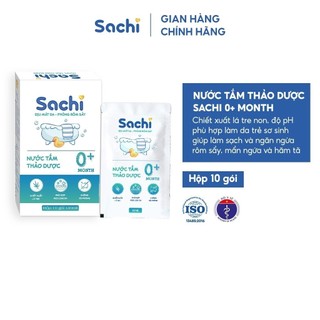 [Mẫu mới] Nước tắm thảo dược cho bé Sachi 10ml