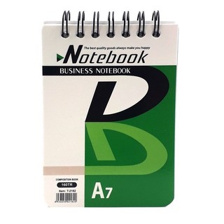 Sổ lò xo business a7 160 trang toppoint t-2182 - xanh lá