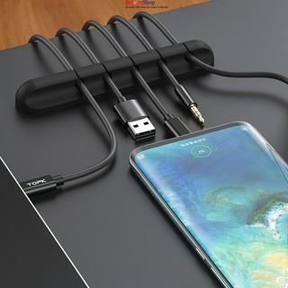 Cuộn dây cáp usb bằng silicon máy tính để bàn cáp kẹp đa năng sắp xếp gọn gàng cáp chủ cho dây tai nghe chuột -belove