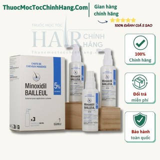 Thuốc xịt mọc tóc minoxidil bailleul 5% - nhập trực tiếp pháp - kích thích mọc tóc -hsd 2026