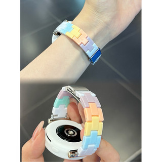 18mm 20MM 22MM Slim Summer Candy Rainbow Band cho Huawei Watch GT 4 41mm 46mm Dây đeo đồng hồ thông minh Huawei GT 2 2E 3 4 Pro Sweet Girl Vòng đeo tay thể thao