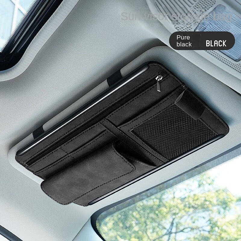Automotive Sun Louver Storage Multifunctional inside the Car Glasses Clamp Card Buggy Bag Card Packa