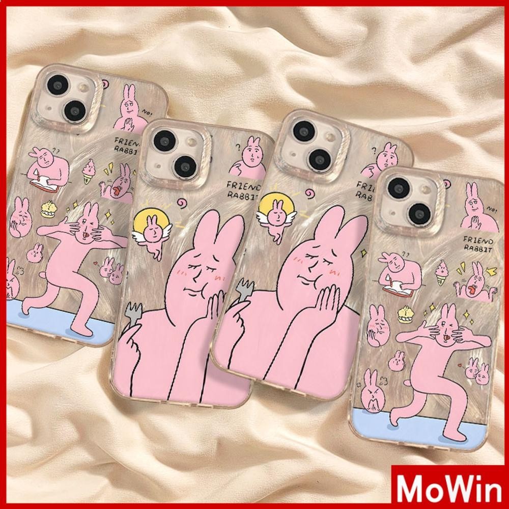 Mowin - Dành cho iPhone 11 15 Pro Max iPhone Case Silver Feather Luxury Holographic Laser Clear Case