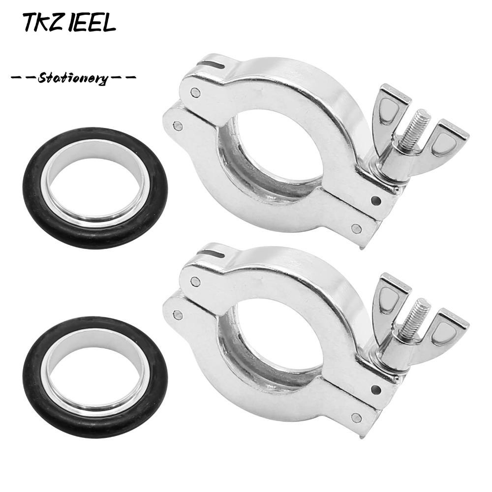 Vòng định tâm TKZIEEL O TYPE, Kẹp nhôm KF25 bằng nhôm bạc, Cao su di động KF25 Cánh đen đai ốc bản l