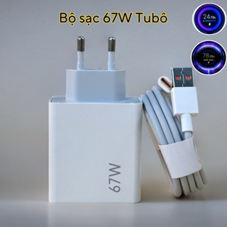 Bộ sạc siêu nhanh Xiaomi Mi Turbo charge 67W MDY-12-EF kèm cáp Type-C 6A - Hàng nhập khẩu chính hãng