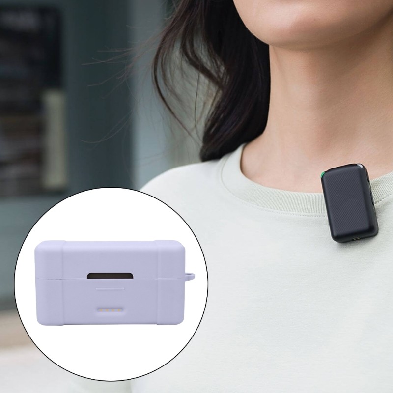 Doublebuy Micro Vỏ Bảo Vệ Mic Sạc Hộp Mic Cho Mic 2 Silicon Mềm Vỏ Bảo Vệ Cho Mic 2 Phụ Kiện