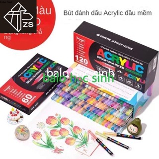 Acrylic marker Guangna 8101 /6600 acrylic marker brush chính hãng tô màu số hoá, vẽ tranh,viết tiêu đề calligraphy