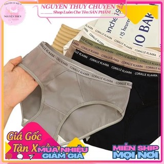 S72 Set 10 Quần Lót Nữ KLAARE Su Phối Lưới Tơ 2 Hông Cao Cấp, Fom Tam Giác, Thoáng Hông Cao, Kháng Khuẩn, Điều Hoà