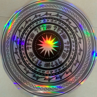 Tem xe Decal trắng-trong-7 màu "Trống Đồng" dán xe ô tô, xe tải (decal trong dành cho xe sáng màu)