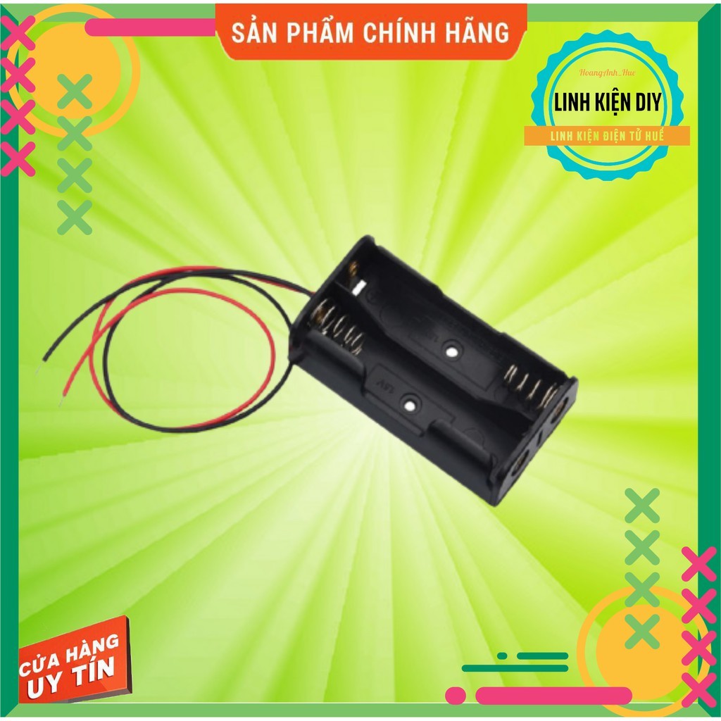 Set 10 Hộp Pin 18650 2 CELL khay pin 18650 2 CELL kèm dây