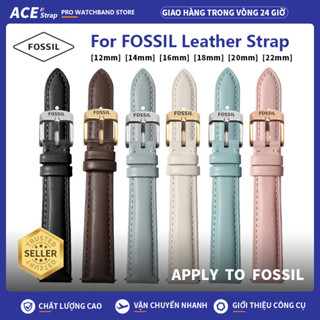  Thích hợp cho đồng hồ FOSSIL nam và nữ Dây da Macaron tháo nhanh 12mm 14mm 16mm 18mm 20mm 22mm 24mm 