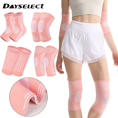 Dayselect 1 Cặp Tập Gym Thể Dục Khuỷu Tay Miếng Lót Thoáng Khí Chống Trơn Trượt Thể Thao Chạy Bộ Yoga Bảo Vệ Bộ Bánh Răng