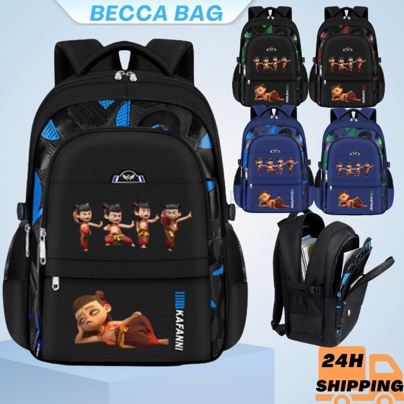 Beeca bag balo đi học cặp học sinh cấp 1 cặp học sinh  bé trai Túi học sinh chống gù balo chống thấm