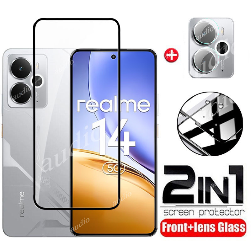Phim kính cường lực realme 14 14t 5G 2in1 cho realme 14 14t Realme14 realme14t 5G Bảo vệ màn hình Ph