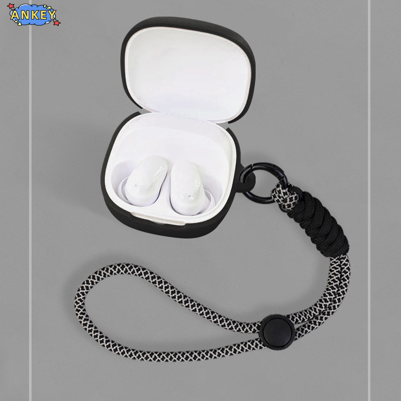 for Redmi Buds 6 Play Case Protective Nylon Lanyard Soft Cover Redmi Buds6Play Headphone Shells Wash