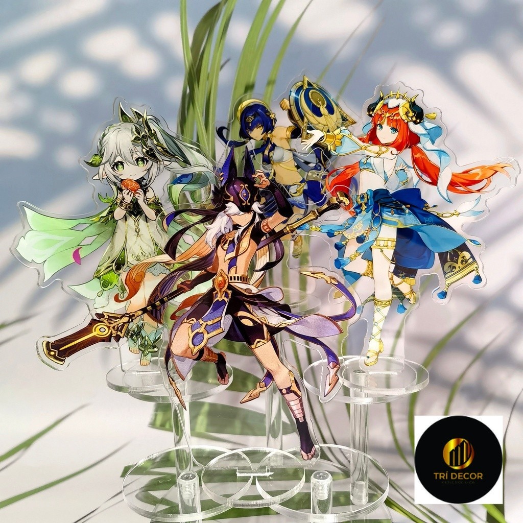 Mô hình Standee Anime Genshin Impact Figure Shikanoin Heizou Dori Nilou