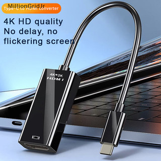 Cáp mlg usb c sang hdmi 4k type c hdmi chuyển đổi cho pc laptop tivi cổng hiển thị usb-c hdmi adapter usb type c sang hdmi jr