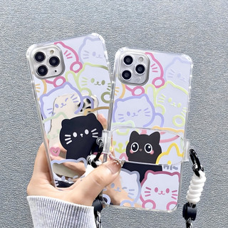Ốp lưng gương chống sốc hoa black cat !!! - o066