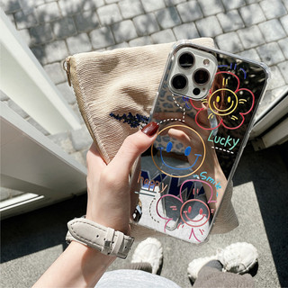 Ốp lưng gương chống sốc happy lucky and smile - lucky - o012
