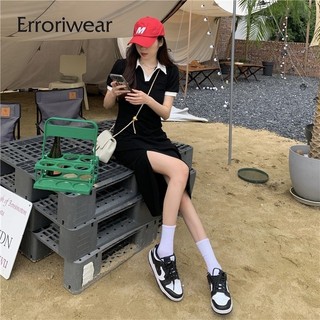 Váy nữ Erroriwear Vỏ bụng và váy xẻ eo mỏng