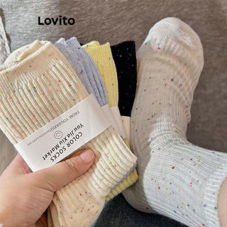 Lovito Tất & tất chân họa tiết Galaxy thông thường cho nữ LNE55572