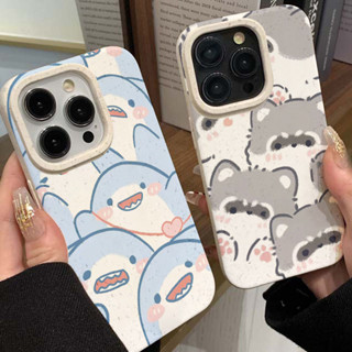 Ốp điện thoại họa tiết cá mập dễ thương Thích hợp cho iPhone / xs / xr / 7 / 8plus / 11Promax / 12/13/14/15- lm3040