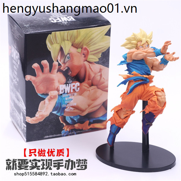 Phiên bản cao cấp Dragon Ball BWFC Goku Super 1 Budokai Son Goku Impact Wave Angle Túi giới hạn