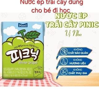 combo thùng nước trái cây cho bé đi học nhập khẩu Hàn Quốc Maiel hộp 200 ml, thùng nước ép trái cây Picnic nhập khẩu hot