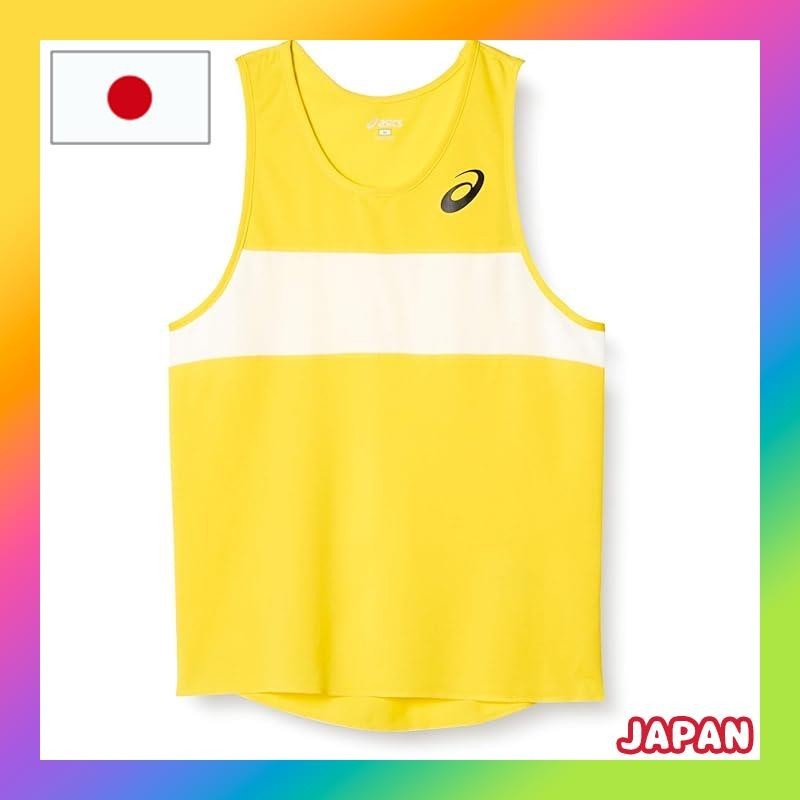 [ASICS] Track and field wear Running shirt XT1039 [Men's] Men's Yellow Japan S (Equivalent to Japan size S)