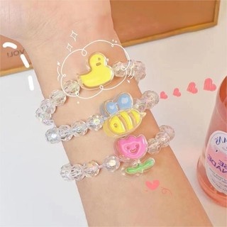 Hoạt Hình Hạt Vòng Tay Dễ Thương Tulip Tóc Dây Phụ Kiện Thời Trang Tóc Người Bạn Quà Tặng Cung Cấp