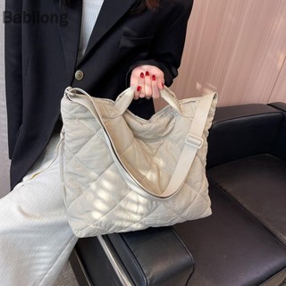  Túi đeo chéo Quilted Cotton Túi xách đeo vai nữ dung tích lớn