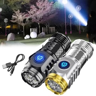 Kích Thước Bỏ Túi Đèn Pin LED 5 Chế Độ Sạc Nhỏ Sáng Đèn Pin Nhỏ Cầm Tay Đèn Pin Đi Bộ Đường Dài Phải-Có mdysvn