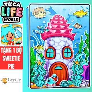 Ngôi nhà của bé  Pink Mermaid House In Quiet Book.