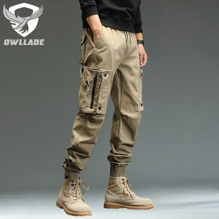 Quần Jogger Hàng Hóa Chiến Thuật OWLLADE Rời Cho Nam 8091 ở Kaki B02