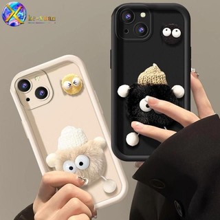 Bánh quy sang trọng dễ thương Thích hợp cho iphone11 13 12promax 15 xs xr 15plus 14 7 8p Vỏ điện thoại Vỏ bảo vệ ống kính silicon mềm dày màu trắng Vỏ bảo vệ điện thoại UBLJ