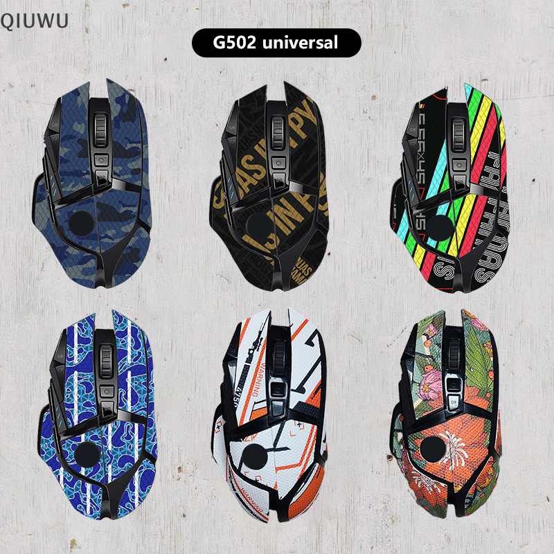 Qiuwu G502 Chuột không dây có dây đa năng Miếng dán chống trượt Chuột thấm mồ hôi Miếng dán chống tr