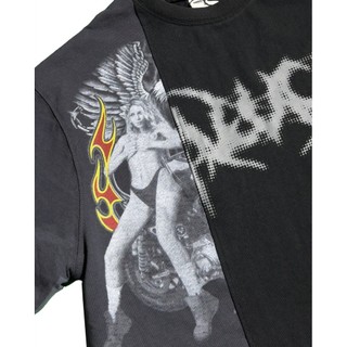 Half patch artwork - Tshirt - BLACKORP - Form oversize, cotton, Unisex