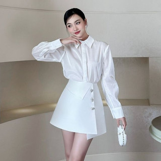 Joven chân váy chữ a begie nhẹ nhàng sang trọng