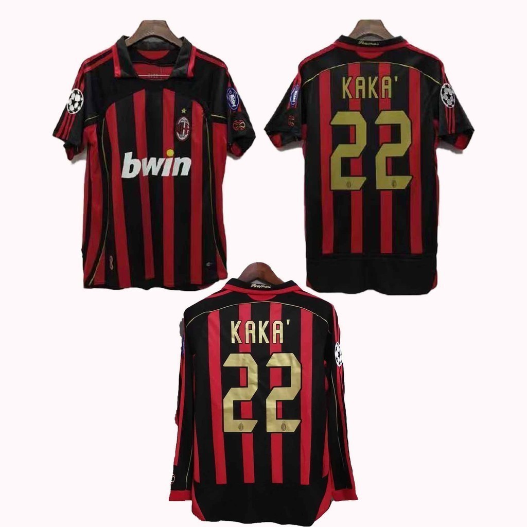 Retro Issue 06 07 AC milan sân nhà KAKA áo bóng đá nam