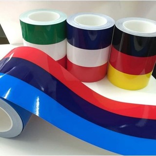 Tem decal chỉ 3 màu cờ trang trí xe, Tem chỉ 3 màu, tem dán 3 màu, Dải tem decal 3 màu cờ, tem dán trang trí xe