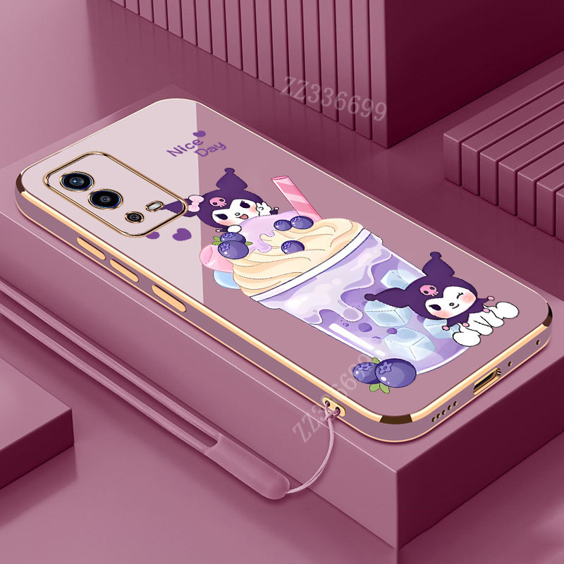 Ốp điện thoại OPPO A55 4G A55 5G Kem Kuromi Vỏ điện thoại silicon mềm bảo vệ