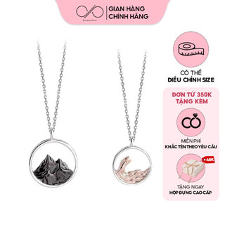 Dây chuyền đôi bạc dreamsilver sea and mountain dành cho cặp đôi nam nữ dc003